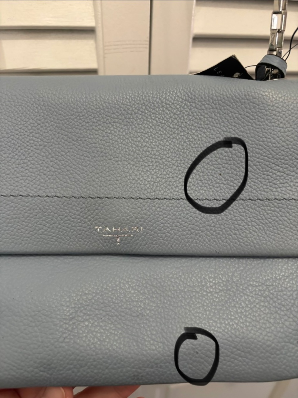 Tahari Genuine Leather Crossbody Bag NWT - Picture 3 of 16